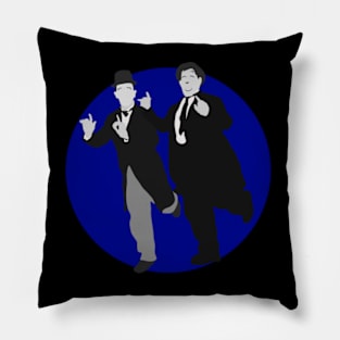 Laurel and Hardy - Blue Pillow