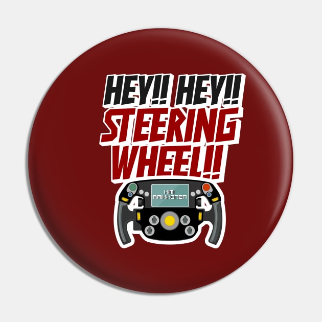 Kimi Raikkonen - Steering Wheel Pin by jaybeetee