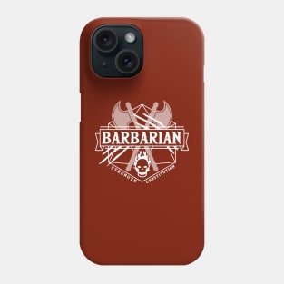 Barbarian (White) Phone Case