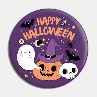 Happy halloween a fun pumpkin ghost pats part Pin