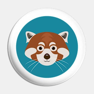 Cute red panda baby face drawing Pin