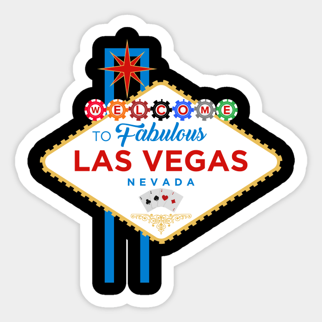 Vinyl Wall Decal Casino Design Gambling Poker Welcome Las Vegas