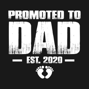 Promoted to Dad 2020 Funny Father's Day Gifts For New Daddy T-Shirt