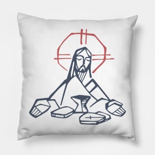 Jesus Christ at the last supper Pillow