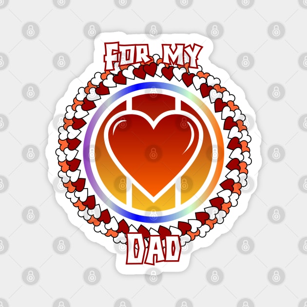 Love dad Magnet by COBAMI