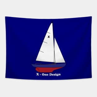 XOD Class Sailboat - (X (Class) One Design (XOD) Tapestry