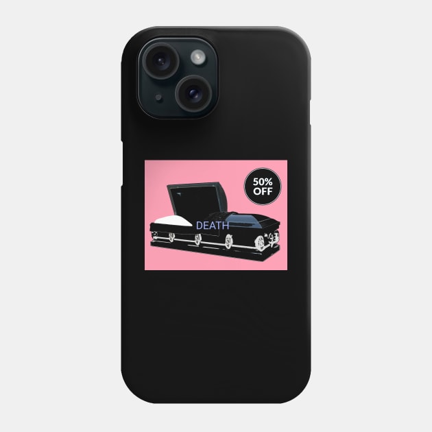 Death Half Off Phone Case by Ruby Dust 