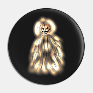 Pumpkin head ghost Pin