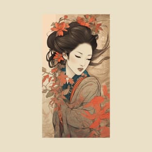 Japanese Lady in Kimono - No.4 T-Shirt