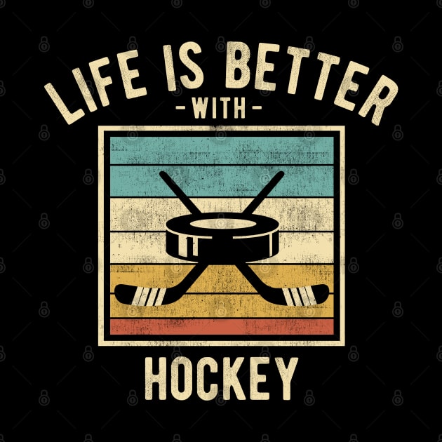 Hockey Sayings -  Retro Funny Hockey Lovers Gift by DnB