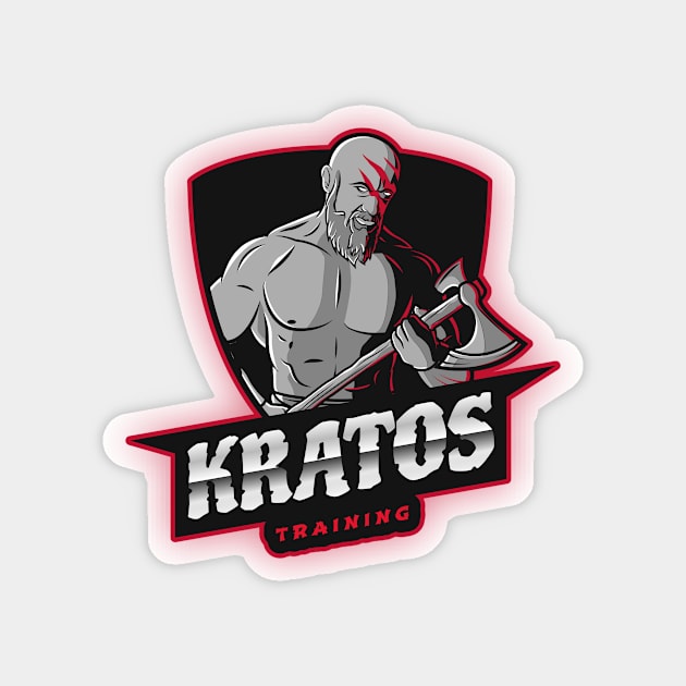 KRATOS TRAINING - funny god of war deisgn Magnet by Thom ^_^