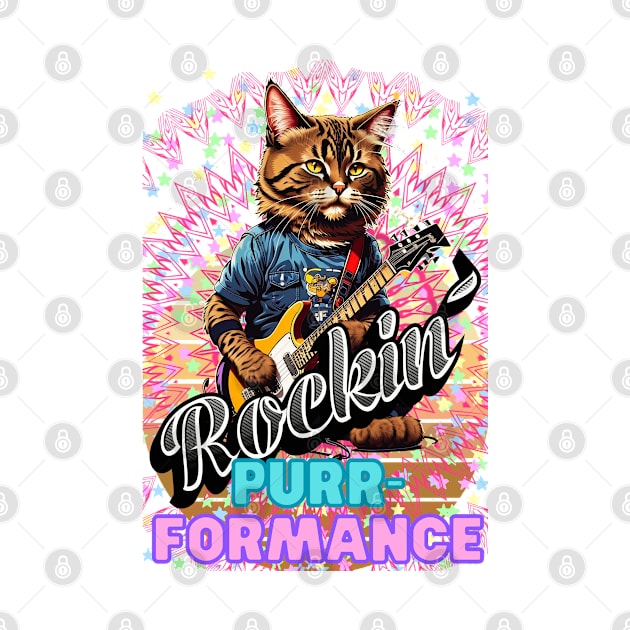 "Gato Rockero: Rockin' Purrformance" by LionCreativeFashionHubMx