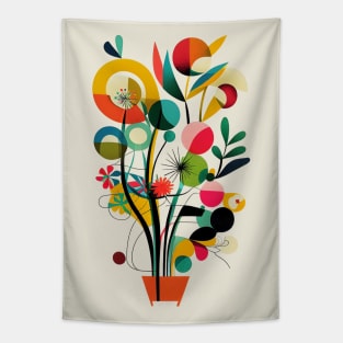 German Expressionist Flower Design for Gardeners Women Men Tapestry