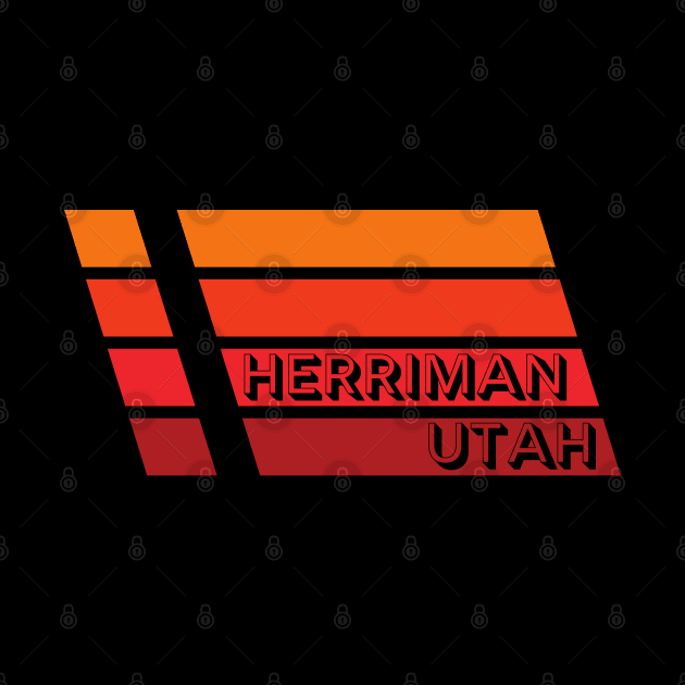 Herriman Utah T-Shirt Retro City Souvenir Gift US State Vintage 80s 70s by MalibuSun