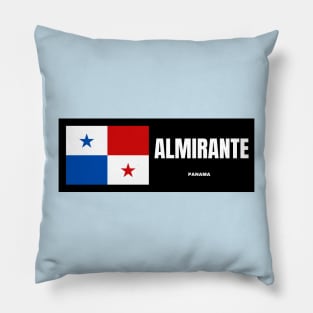 Almirante City with Panama Flag Pillow