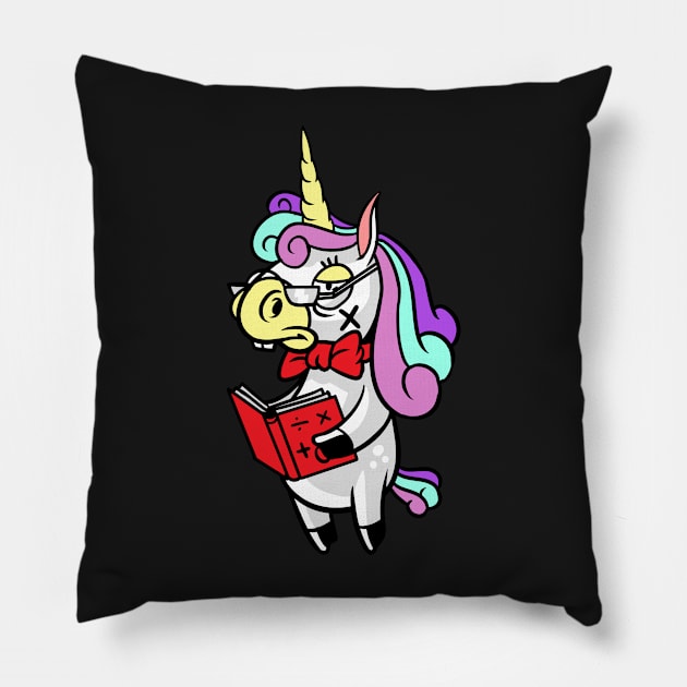 Unicorn Math Teacher Gift Pillow by Evoke Collective