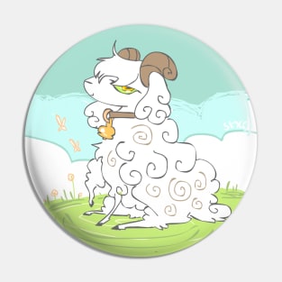 Sheep in the Meadow Pin