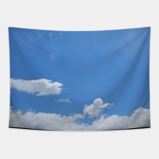 White clouds and blue skies Tapestry