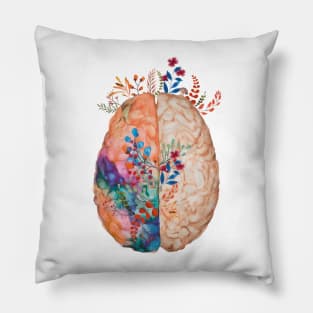 Floral Brain	Living that Nurse Life Pillow