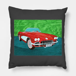 1960 Corvette Pillow