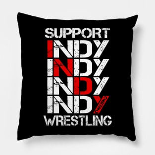 support indy wrestling Pillow