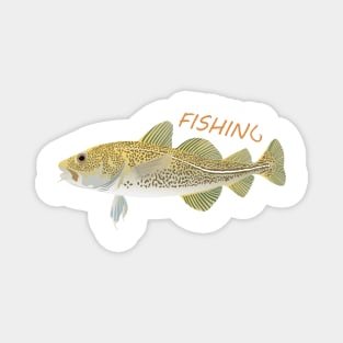 Atlantic Cod Fishing Magnet