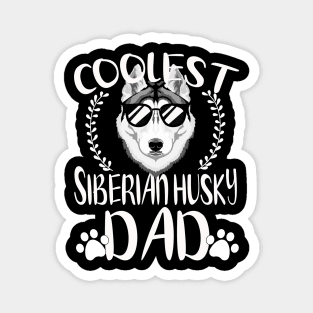 Glasses Coolest Siberian Husky Dog Dad Magnet