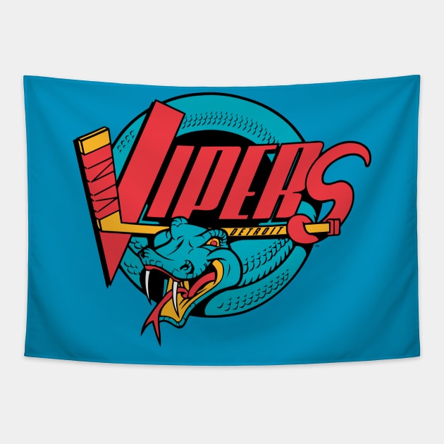 Detroit Vipers Tapestry by HeyBeardMon