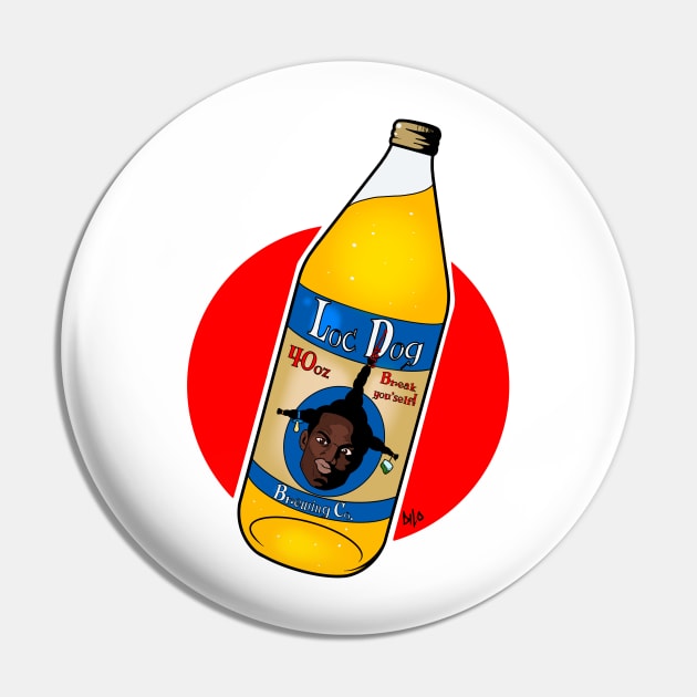 Loc dog funny beer lovers Pin by DiLoDraws