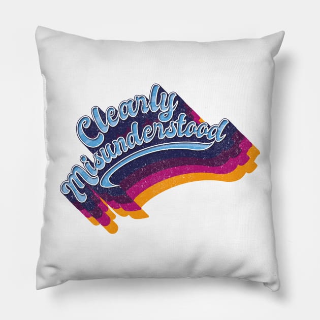 Clearly Misunderstood Pillow by BOEC Gear