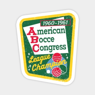 American Bocce Congress 1960-1961 League Champion Magnet