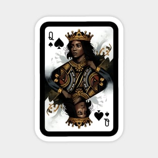 Black Queen of Spades 2 Magnet