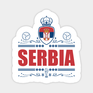 Serbia Football Gifts | Serbia Vintage Magnet