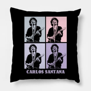 Santana 1977s Pop Art Pillow