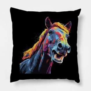 Horse Smiling Pillow