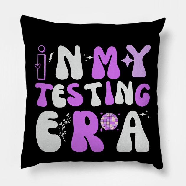 Test Day In My Testing Era Pillow by TreSiameseTee