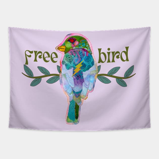 free bird Tapestry by karenpaytonart