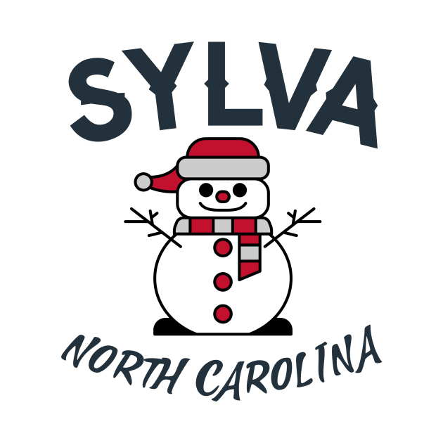 Sylva, North Carolina Winter by Mountain Morning Graphics