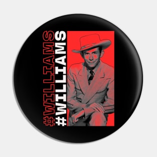 HANK NEGATIVE SPACE RED STYLE Pin