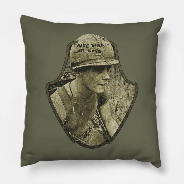 Make War, Not Love 1967 Pillow by JCD666