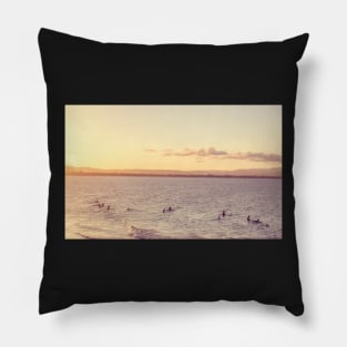 Afternoon Surf in Byron Bay Pillow