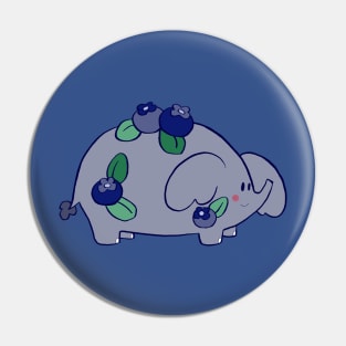 Blueberry Elephant Pin