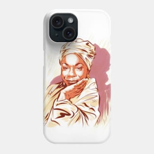 Nina Simone - An illustration by Paul Cemmick Phone Case