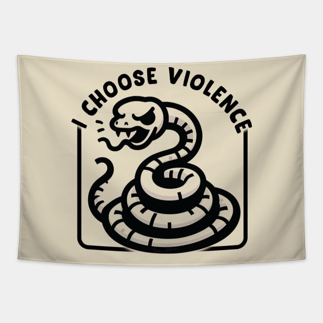 I Choose Violence Tapestry by Trendsdk