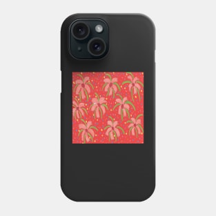 Red Tropical Floral Fiesta Phone Case