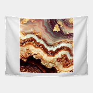 Agate Geode Gold Texture Tapestry