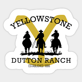 Yellowstone Dutton Ranch Yellowst Stickers for Sale | TeePublic