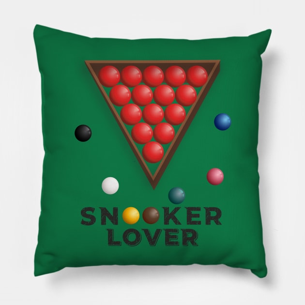 Snooker Ball Design Pillow by AJ techDesigns