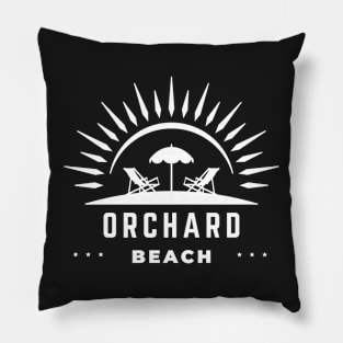 Orchard Beach Massachusetts Pillow