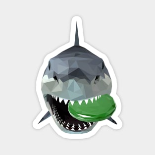 Shark with Frisbee Magnet